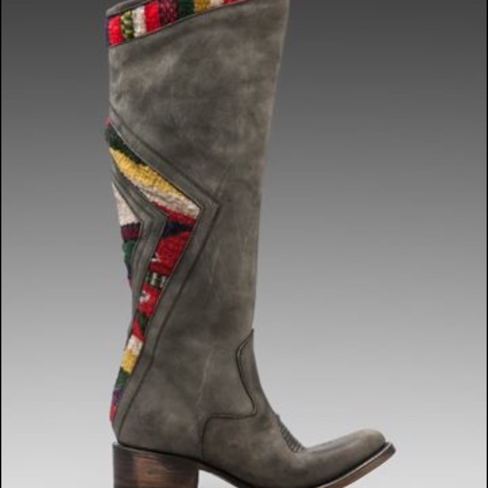 Freebird by Steven Aztec knee high boots.